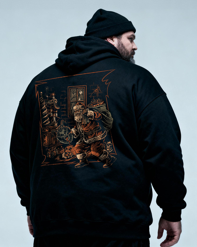Krampus Men's Cotton Big & Tall Hoodie
