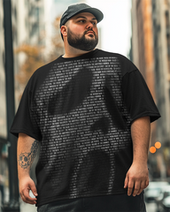 T-shirt à manches courtes grande taille pour homme Scream