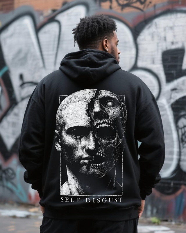 Self Disgust Me Men's Big & Tall Hoodie