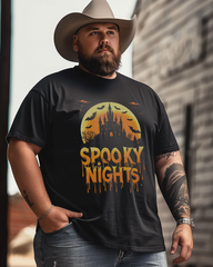 Spooky Nights Men's Cotton Big & Tall T-shirt
