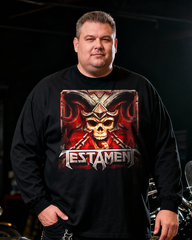 TESTAMENT Men's Big & Tall Long Sleeve Cotton T-Shirt