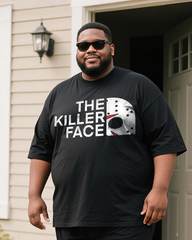 THE KILLER FACE Men's Plus Size T-Shirt & Shorts Suit