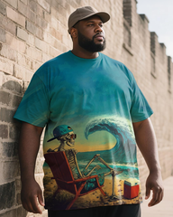 Tidal Wave Men's Plus Size Short Sleeve T-Shirt