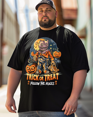 Trick or Treat, Follow the Rules Men's Cotton Big & Tall T-shirt