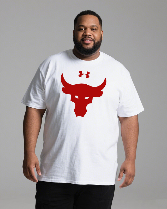 UNDER ARMOUR - Project Rock Men's 100% Cotton Big & Tall T-Shirt