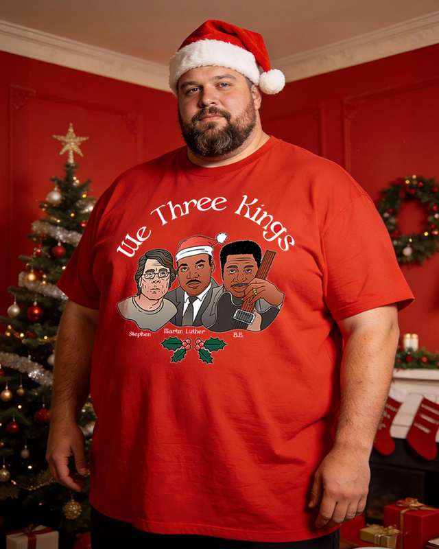 We Three Kings Men's Cotton Big & Tall T-shirt
