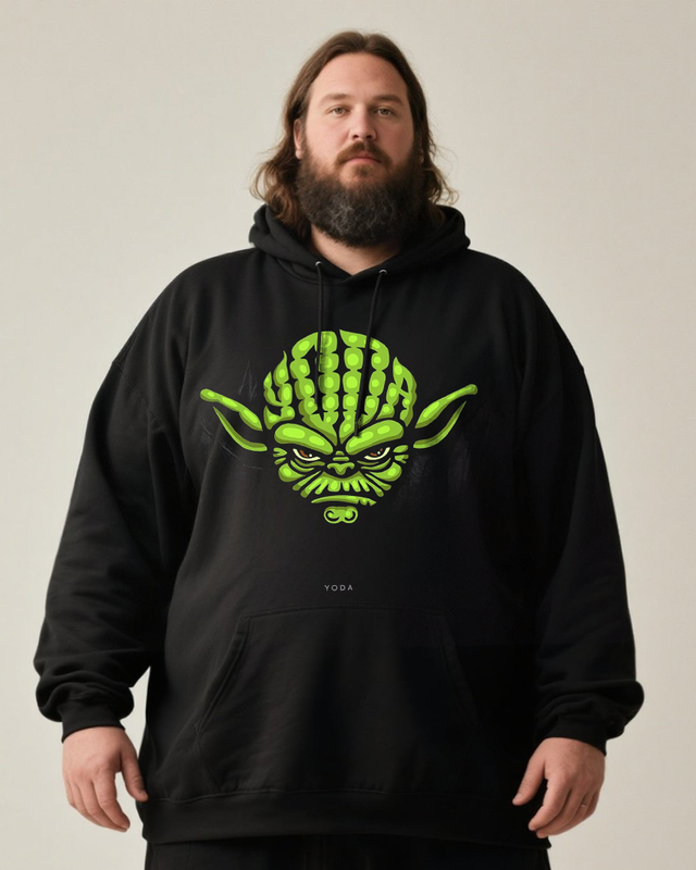 Yoda Men's Big & Tall Hoodie