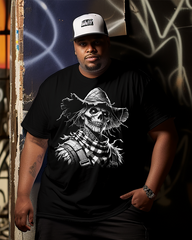 Zombie Scarecrow Men's Cotton Big & Tall T-shirt