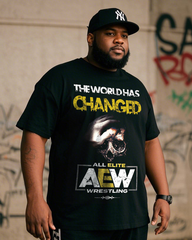 All Elite Wrestling Men's 100% Cotton Big & Tall T-Shirt