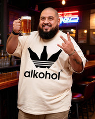 Alkoho Men's Plus Size Short Sleeve T-Shirt