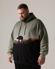 At At Art Style Men's Big & Tall Hoodie
