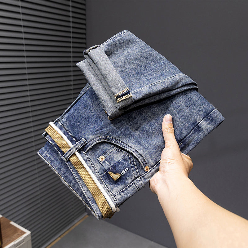 Jean rétro extensible fin pour homme grande taille 