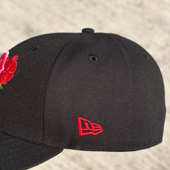 NEW ERA BOSTON RED SOX ALL STAR GAME 1999 ANNIVERSARY BLACK ROSE EMBROIDERED CASUAL BASEBALL CAP