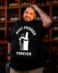 Best Friends Forever Men's Plus Size Short Sleeve T-Shirt
