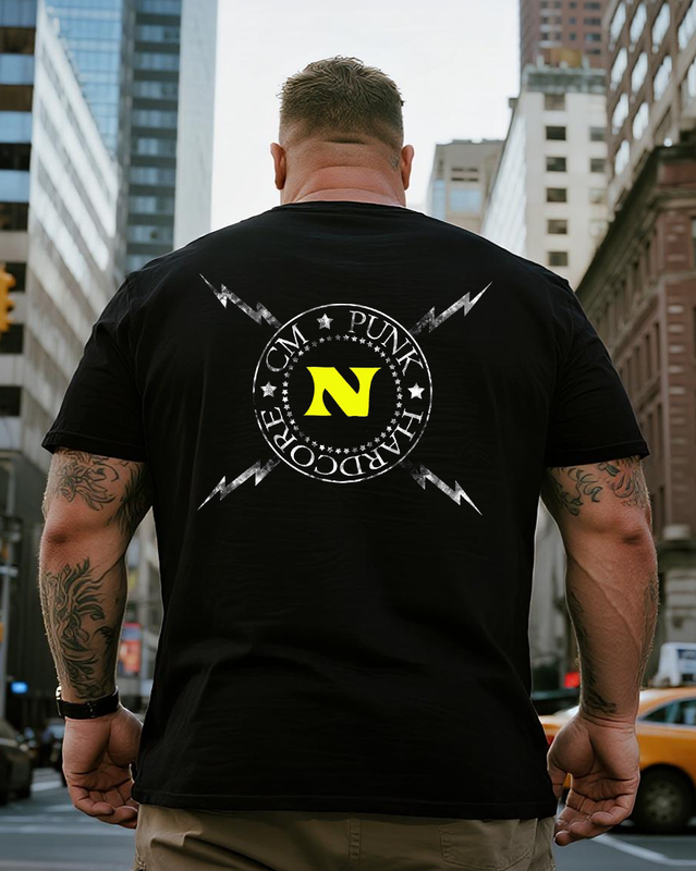 Men's Cm Punk Big & Tall 100% Cotton T-Shirt