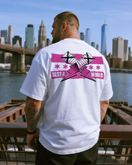 Men's Cm Punk Pink Best in The World Big & Tall 100% Cotton T-Shirt