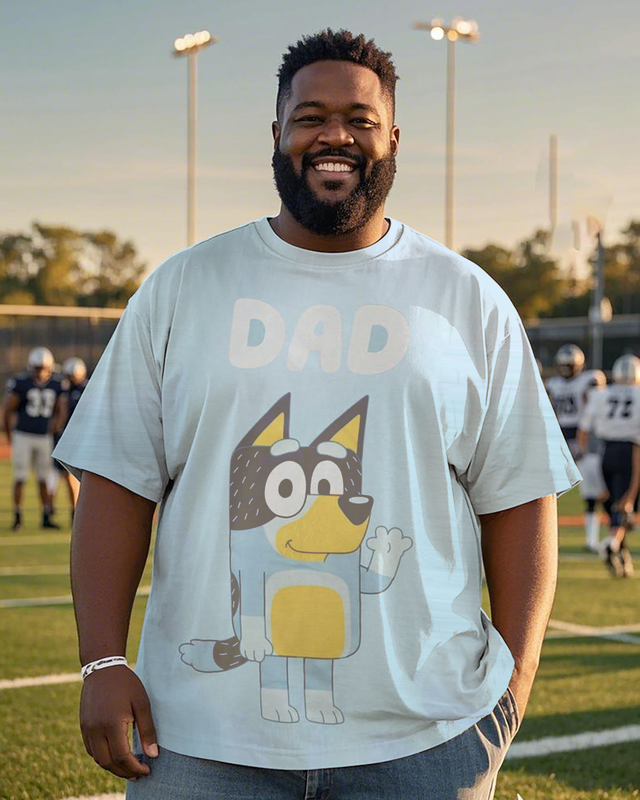 DAD Men's Big & Tall Short Sleeve T-Shirt