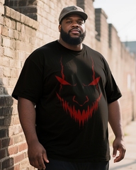 Demon Face Moon Men's Big & Tall Short Sleeve T-Shirt