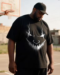 Demon Face Moon Men's Big & Tall Short Sleeve T-Shirt