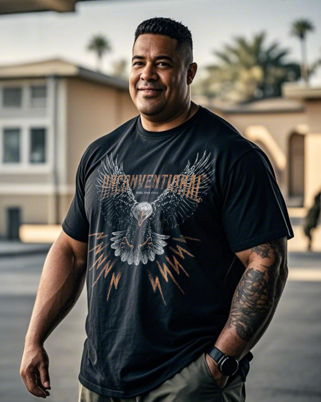 Eagle Men's Plus Size Short Sleeve T-Shirt