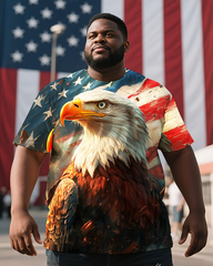 Eagle Men's Plus Size Short Sleeve T-Shirt