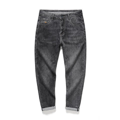 Jean décontracté en relief pour hommes de grande taille, pantalon en denim de printemps 