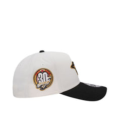 NEW ERA TORONTO BLUE JAYS 30TH ANNIVERSARY CHROME BLACK TWO TONE EDITION A FRAME SNAPBACK CAP