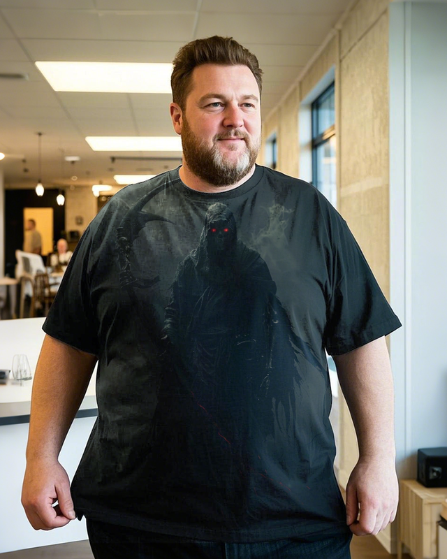 Grim Reaper Men's Plus Size Short Sleeve T-Shirt