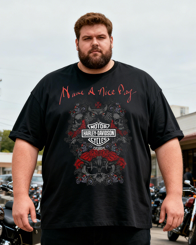 Men's Motorcycles Big & Tall Short Sleeve T-Shirt