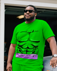 hulk Men's Plus Size T-Shirt & Shorts Set
