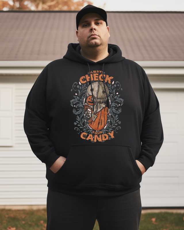 Men's Check Your Candy Sam Cotton Big & Tall Hoodie