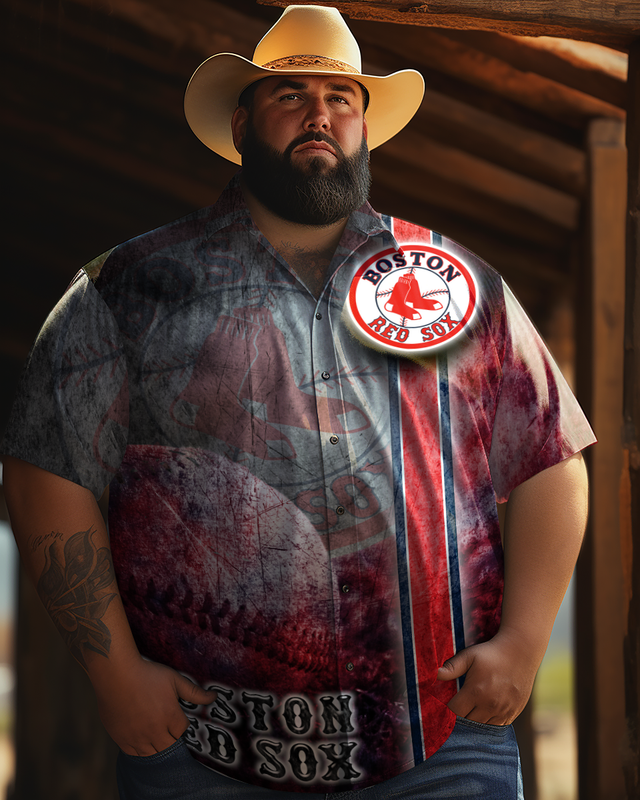 Men's  Plus Size Short Sleeve Shirt