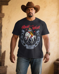 Best in the west Men's Plus Size Short Sleeve T-Shirt