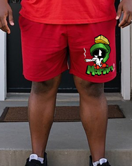 Martian Men's Plus Size T-Shirt & Shorts Suit