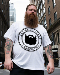 National Beard Association Base Men's 100% Cotton Big & Tall T-Shirt