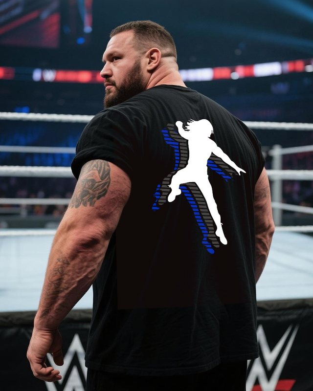 Men's Roman Reigns Emblem Amoled Big & Tall 100% Cotton T-Shirt