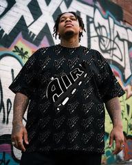 Fashionable Shoes Pattern Printed Men's Big & Tall Short Sleeve T-Shirt