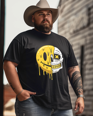 Smile Skull Men's Cotton Big & Tall T-shirt