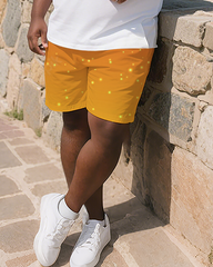 Tropical Art  Men's Plus Size T-Shirt & Shorts Suit