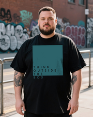 Think Outside The Box Men's Plus Size Short Sleeve T-Shirt
