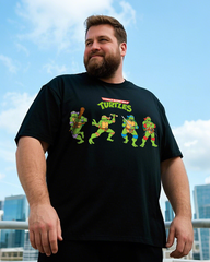 TMNT Men's Plus Size Short Sleeve T-Shirt