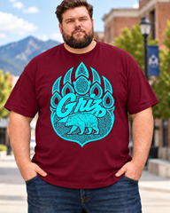 Montana Grizzlies Men's Plus Size Short Sleeve T-Shirt